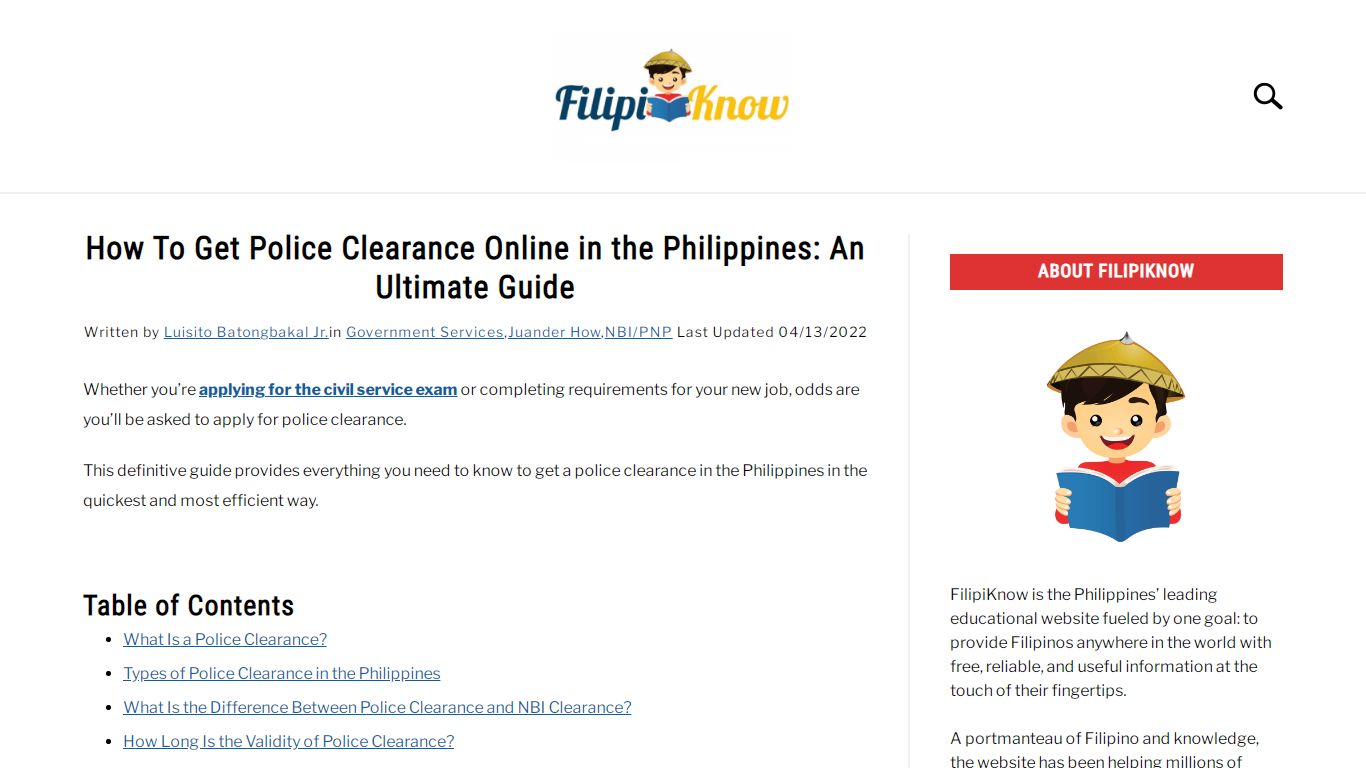 How To Get Police Clearance Online in the Philippines: An Ultimate ...